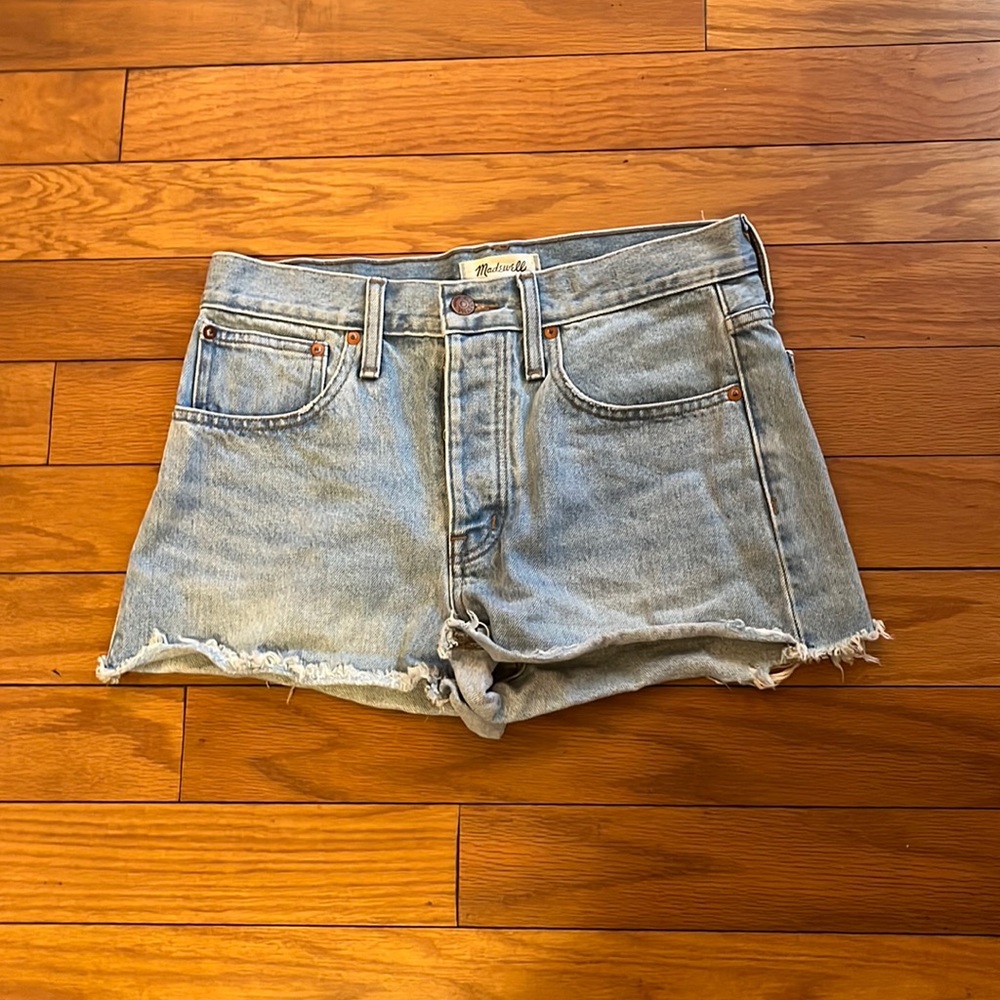 Madewell Shorts Womens 26 Blue Jean Denim Relaxed Casual